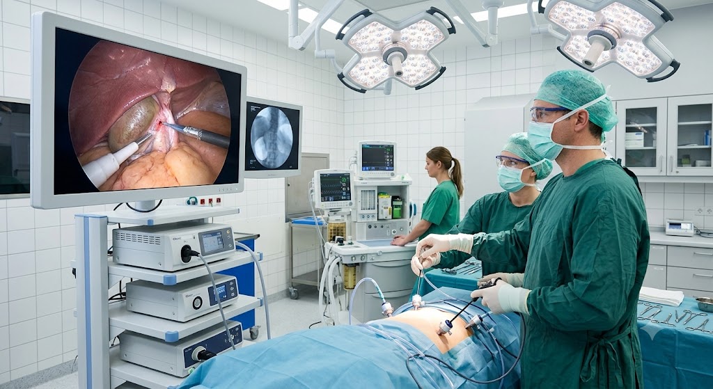 img-fluid Advanced Laparoscopic Surgery Setup